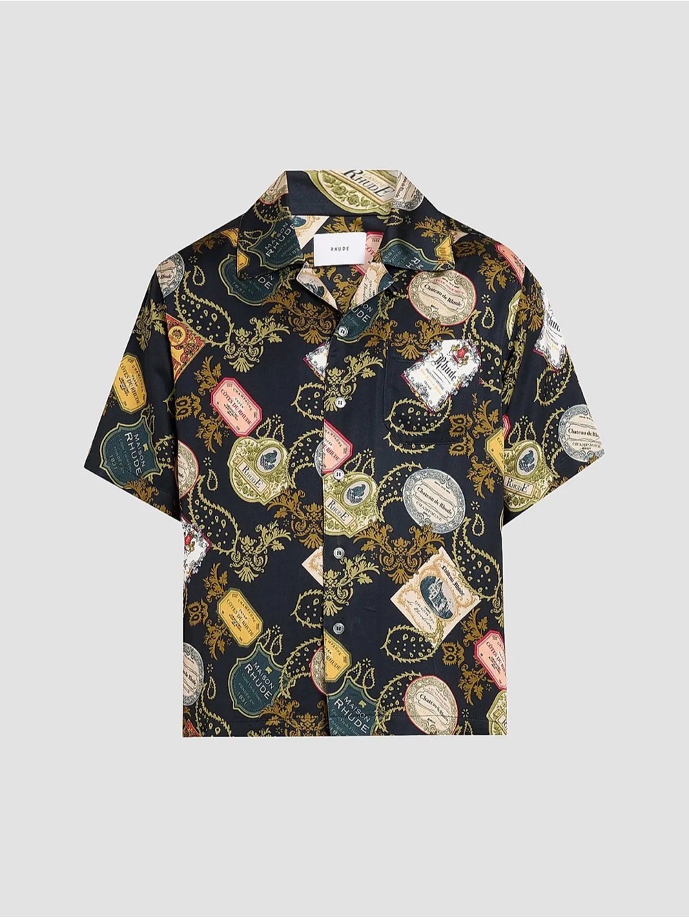 Rhude Vin Bandana Print Camp Shirt - Size SMALL